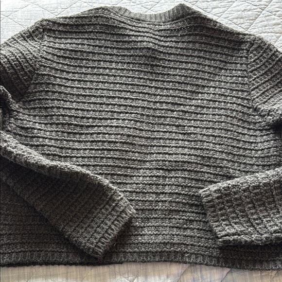 Zara Charcoal Ribbed Women's Cardigan - Picture 4 of 4